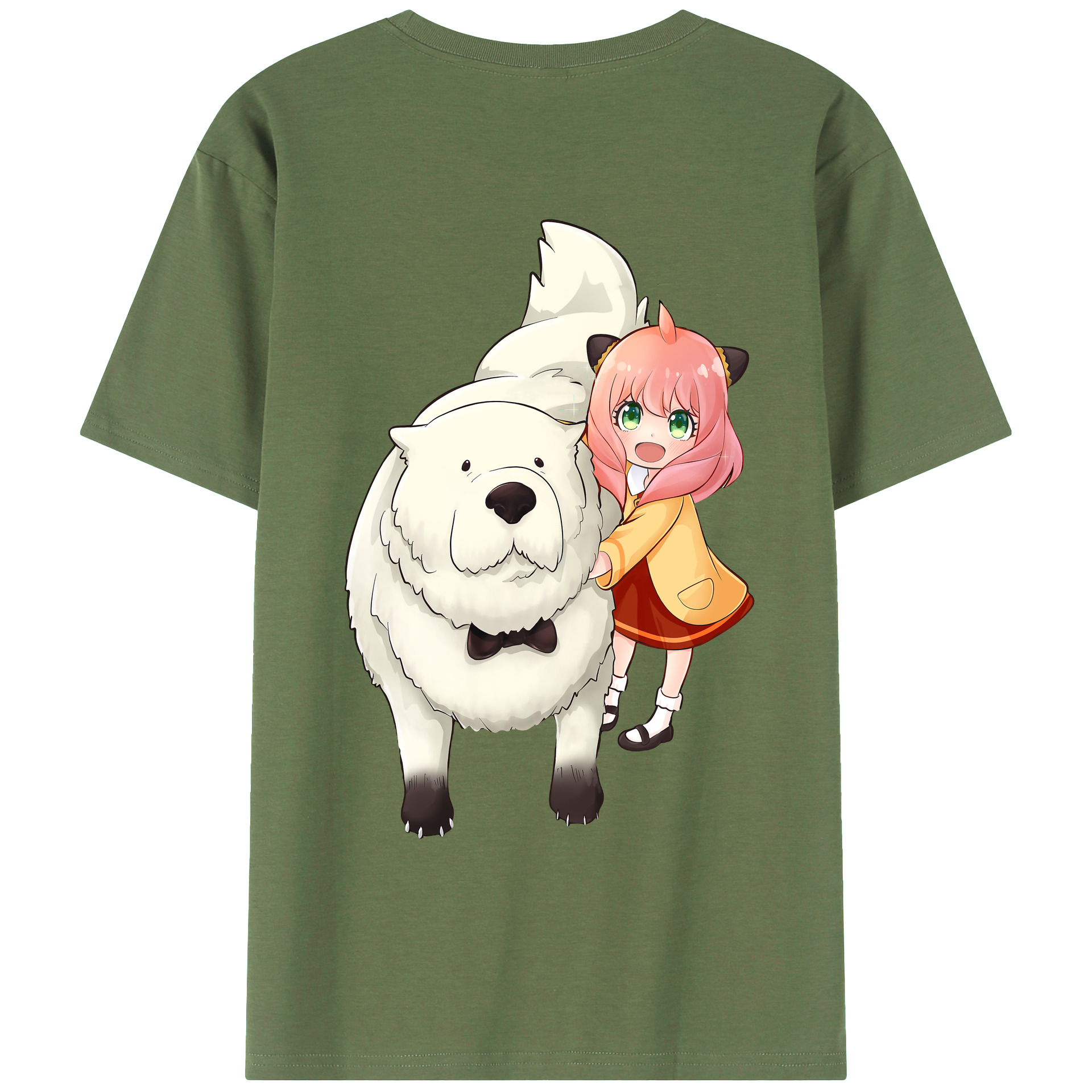 （画像用） SPY×FAMILY间谍家家酒 綿100％ メンズ半袖Tシャツ（バックプリント） 通気性